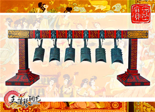 6件套仿古編鐘，小型特色樂器，民樂混音配套